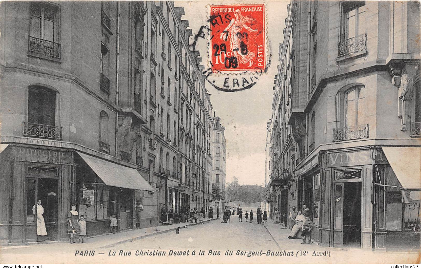 PARIS-75012- LE RUE CHRISTIAN DEWET A LA RUE DU SERGENT-BAUCHAT - Arrondissement: 12