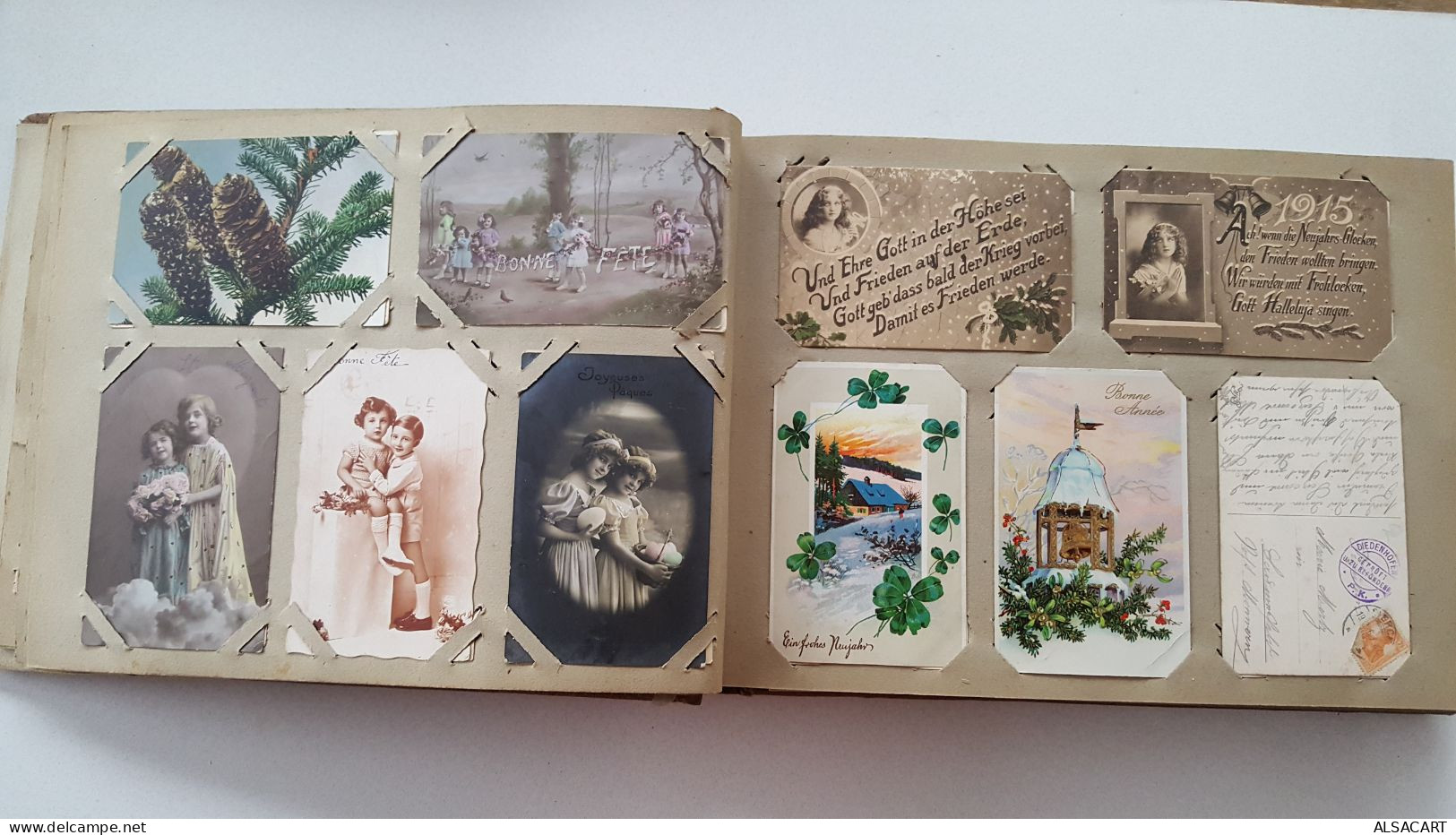 album avec plus de 300 cartes postales anciennes france ,militaires , fantaisie ,moselle, thionville