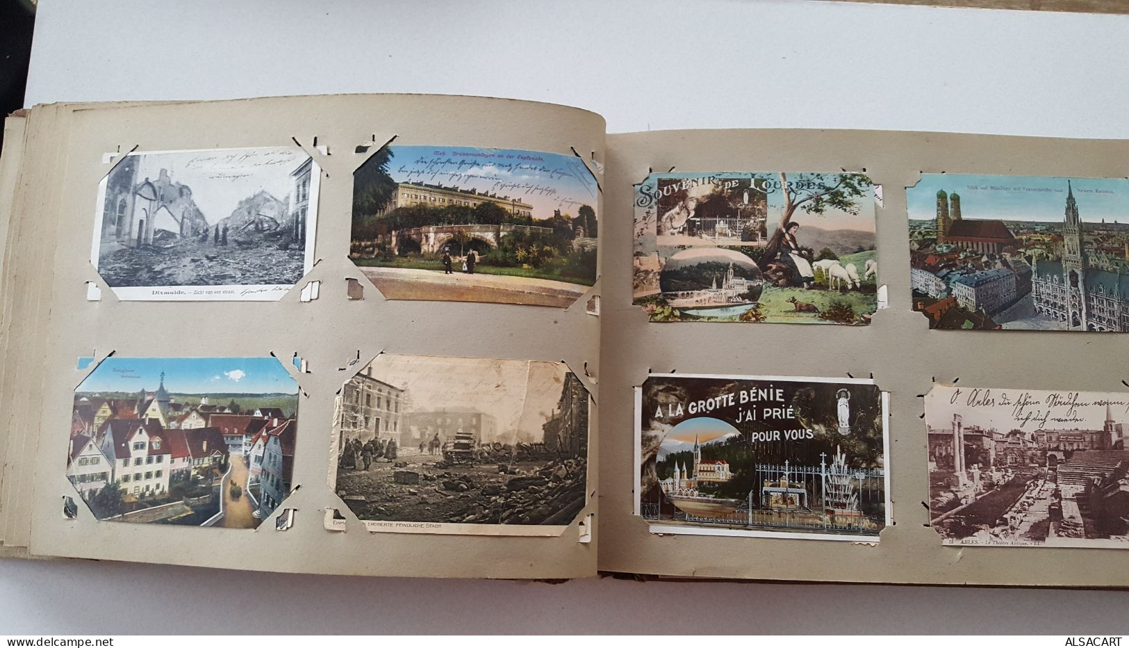 album avec plus de 300 cartes postales anciennes france ,militaires , fantaisie ,moselle, thionville