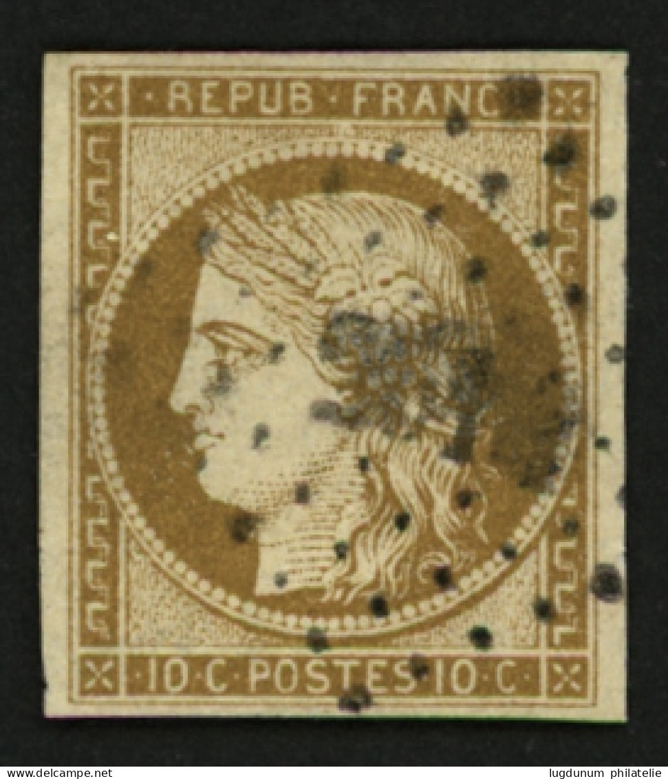 10c CERES (n°1) Obl. PC. TB Nuance. Signé BRUN + SCHELLER. TTB. - 1849-1850 Ceres