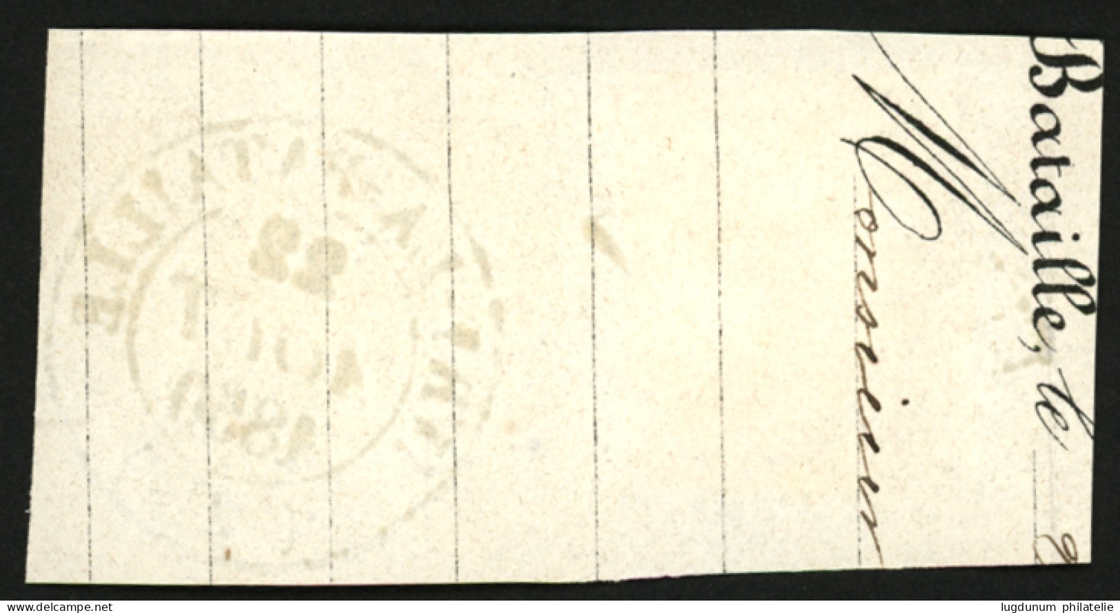 25c CERES (n°4) Obl. GRILLE + T.14 IVRY-LA-BATAILLE Sur Fragment. Magnifique. - 1849-1850 Ceres