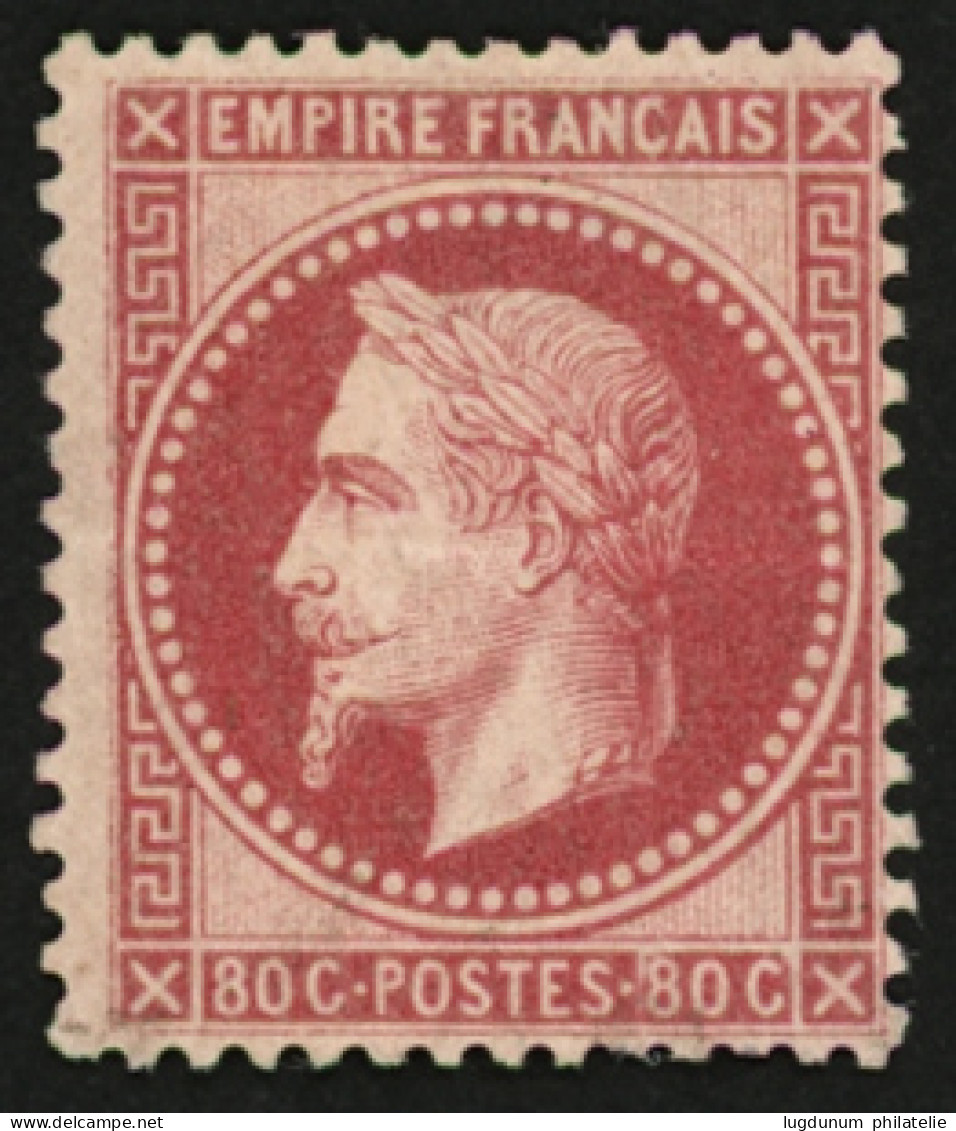 80c Lauré (n°32) Neuf *. Petit Manque De Gomme Sous La Charnière Sinon TTB. Trés Frais. Cote 1950€. Signé ROUMET. TB. - 1863-1870 Napoléon III Con Laureles