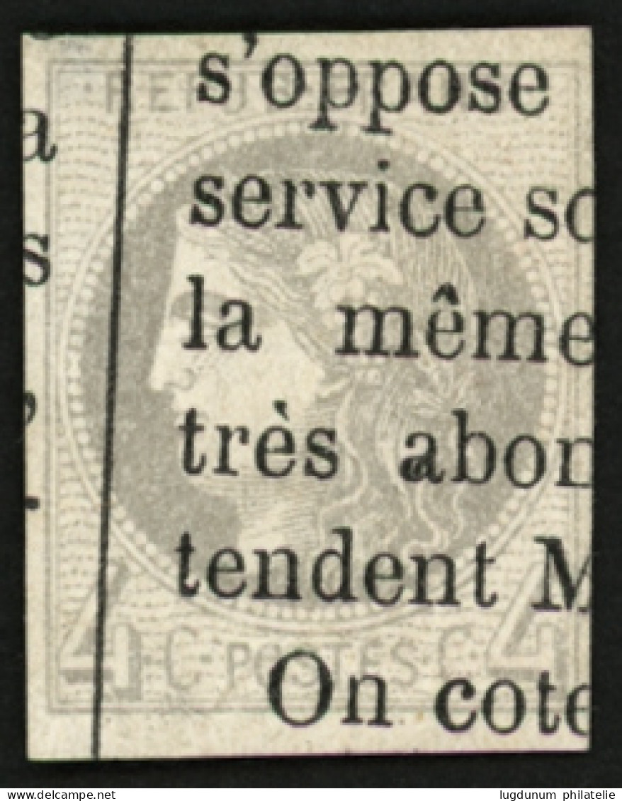 4c BORDEAUX Vert (n°41B) Obl. Typographique. Cote 600€. Signé CALVES. TTB. - 1870 Emisión De Bordeaux