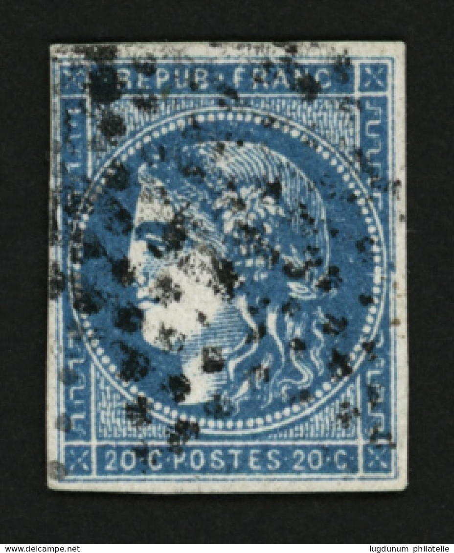 20c BORDEAUX Type II Report 3 Obl. ETOILE De PARIS. Oblitération Rare Sur BORDEAUX. TTB. - 1870 Emisión De Bordeaux