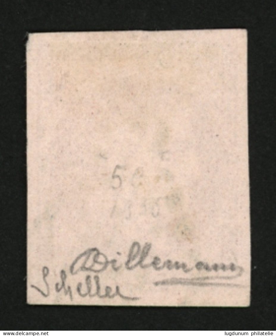 80c BORDEAUX (n°49) TB Margé Obl. GC 532. Signé DILLEMANN + SCHELLER. TB. - 1870 Uitgave Van Bordeaux