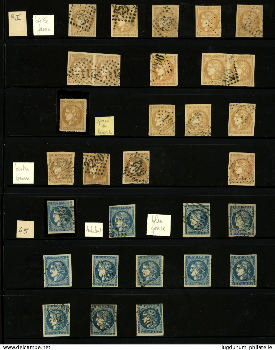 Reste De La Collection Sur L' Emission De BORDEAUX. Timbres TB, B Ou Petits Défauts. Voir Web. TB. - 1870 Emission De Bordeaux