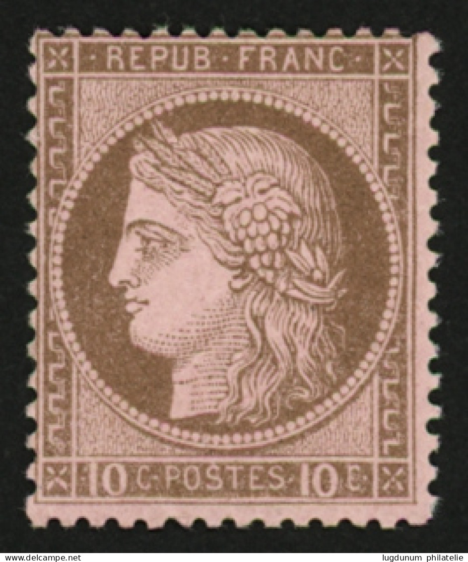 10c CERES (n°54) Neuf * Quasiment **. Cote 750€+++. Signé SCHELLER. TTB. - 1871-1875 Ceres