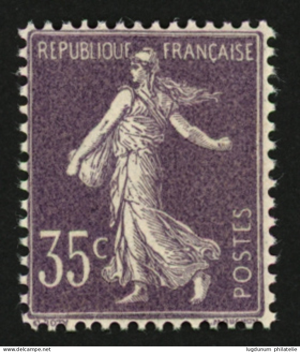 35c Semeuse Chiffre Maigre (n°136) Neuf **. Cote 450€. Superbe. - 1903-60 Sower - Ligned