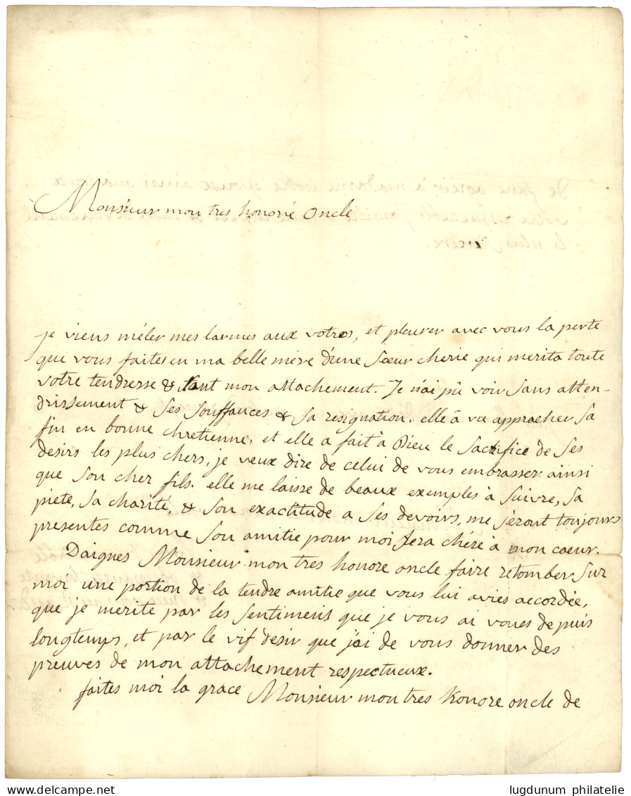 GARD : Port Payé / à Nismes (Lenain 11) Sur Lettre Avec Texte (ss Date) Pour MODENE (DUCHE De PARME). TB. - 1701-1800: Precursores XVIII