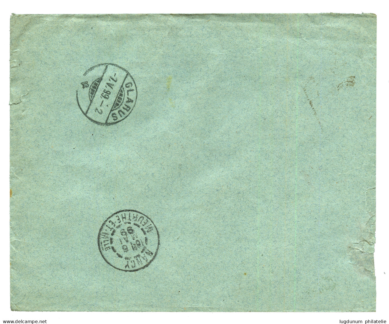 1898 1P S/ 25c (x3) Obl. SALONIQUE Qtier FRANC. TURQUIE Sur Env. RECOM. Pour La SUISSE. TTB. - 1877-1920: Semi-Moderne