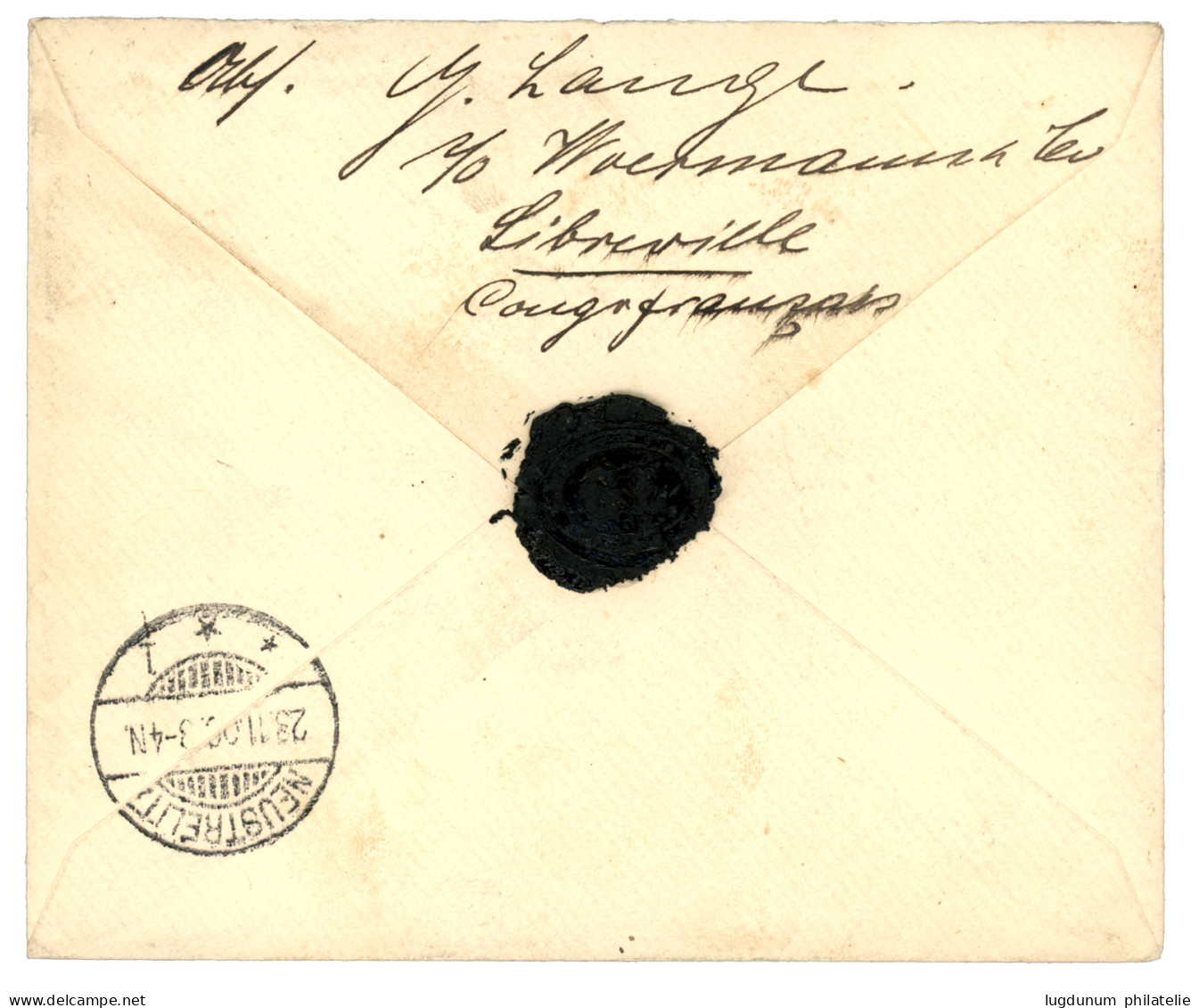 1900 75c Obl. LIBREVILLE CONGO FRANCAIS Sur Lettre Pour L' ALLEMAGNE. Superbe. - Other & Unclassified