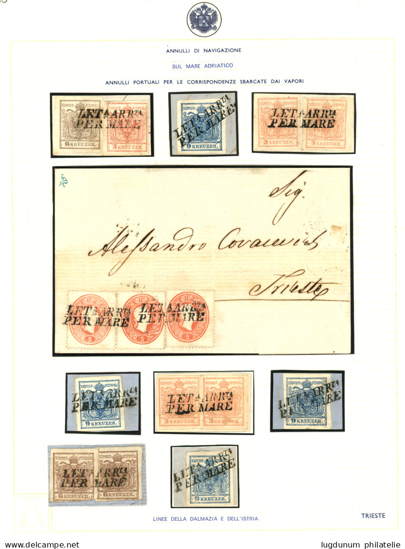 AUSTRIA : LETa ARRta PER MARE On 12 Stamps And 1 Cover On Exhibition Page. Superb Quality. - Other & Unclassified