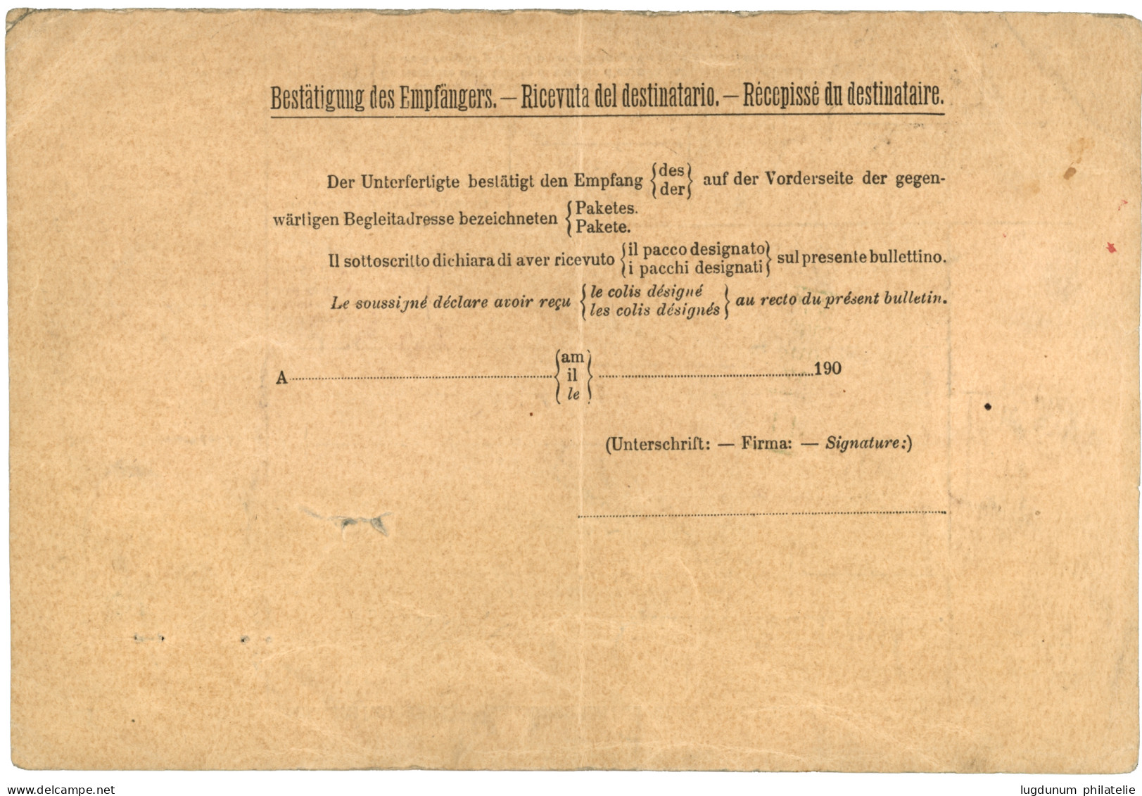 BEYROUTH : 1910 1P + 2P + 5P Canc. BEIRUT On BULLETIN D' EXPEDITION To SWITZERLAND. Vf. - Levant Autrichien