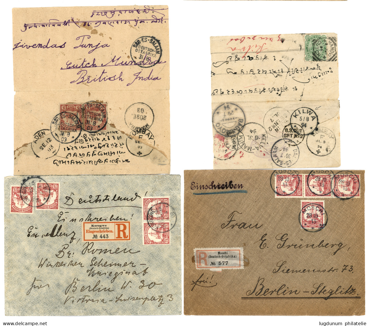 GERMAN EAST AFRICA - Superb Lot Of 9 Covers. See Web. Vvf. - Duits-Oost-Afrika