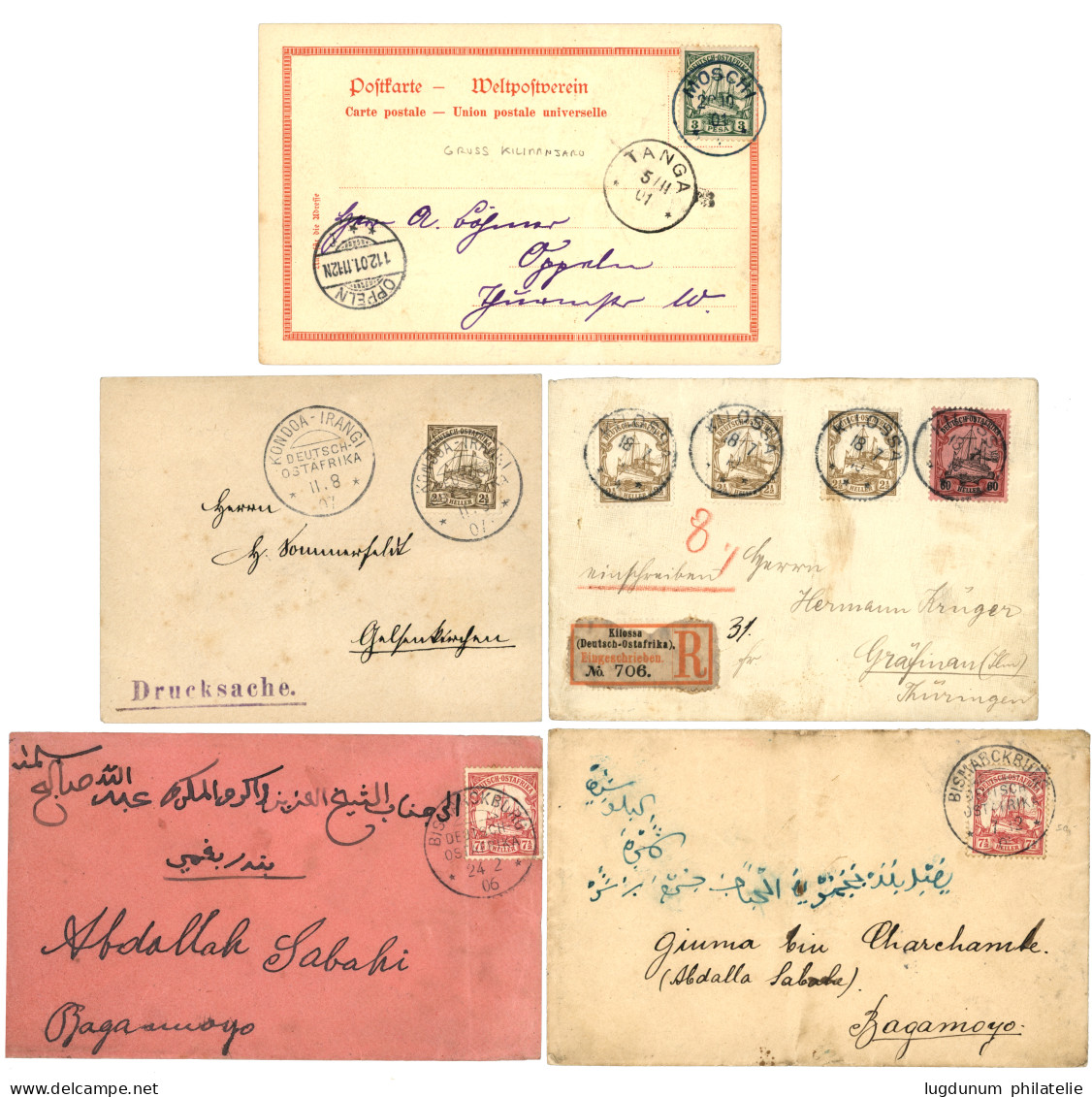 GERMAN EAST AFRICA - Superb Lot Of 9 Covers. See Web. Vvf. - Duits-Oost-Afrika