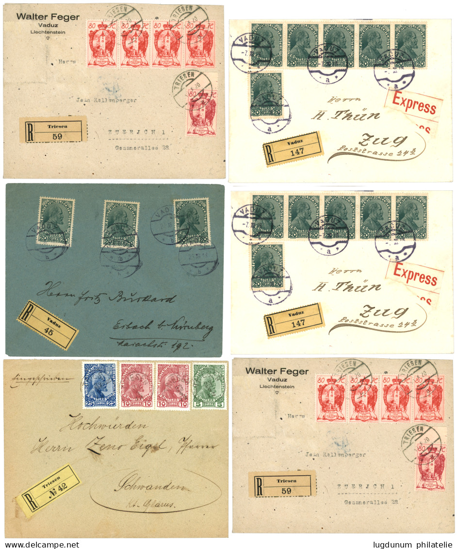 AUSTRIA / LIECHTENSTEIN : 1912/32 Lot Of 12 Covers. Vvf. - Sonstige & Ohne Zuordnung