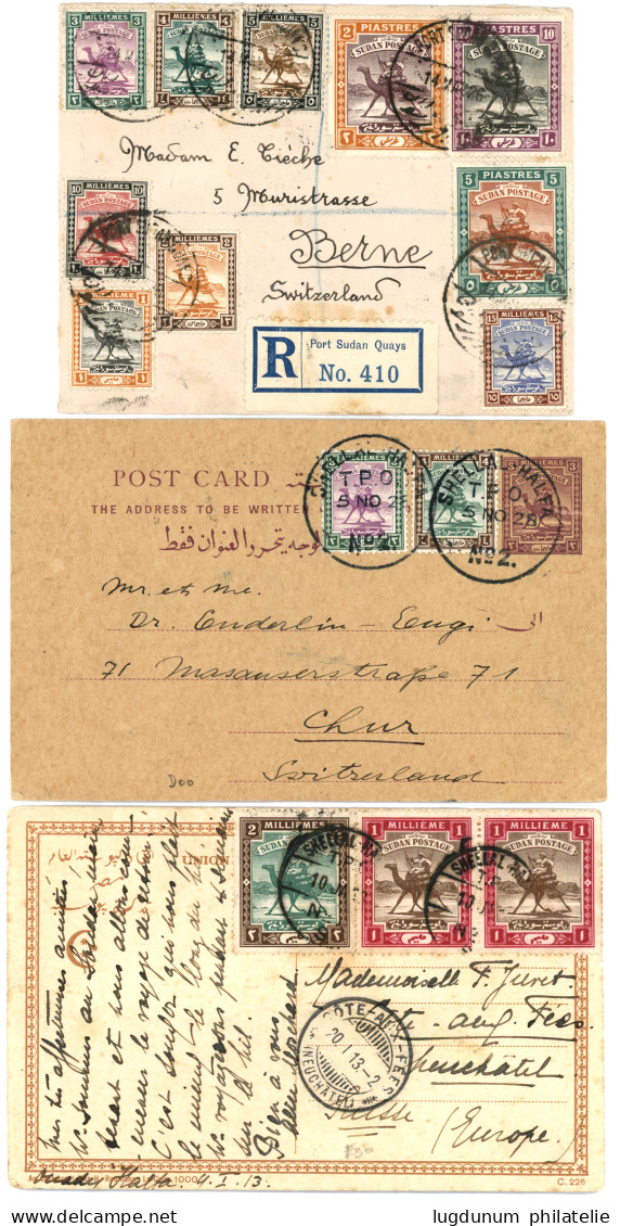 SUDAN : Lot 3 Covers. Vf. - Sudan (...-1951)