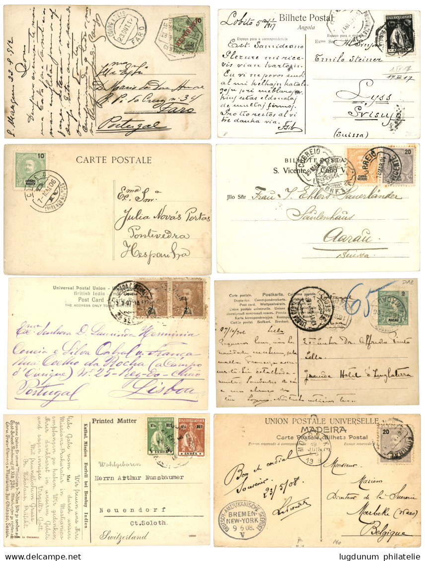 PORTUGUESES COLONIES : Superb Lot 12 Covers. Vf. - Autres & Non Classés