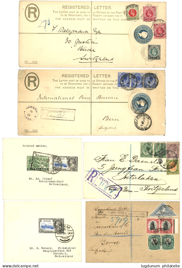 SOUTH AFRICA / NYASALAND : Lot Of 13 Covers. Vvf. - Ohne Zuordnung