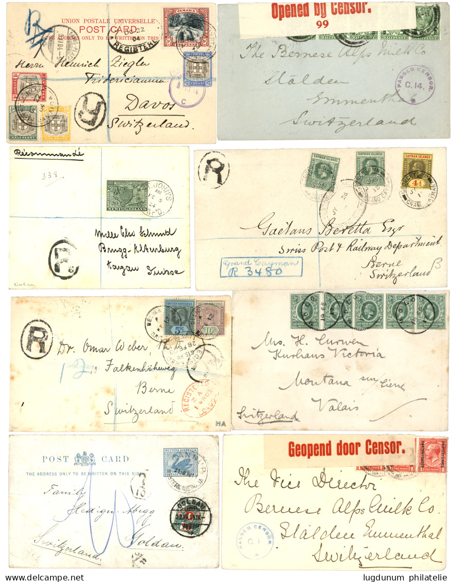 BRITISH COMMONWEALTH : 1900/26 Lot Of 21 Covers. See Website. Vvf. - Andere & Zonder Classificatie