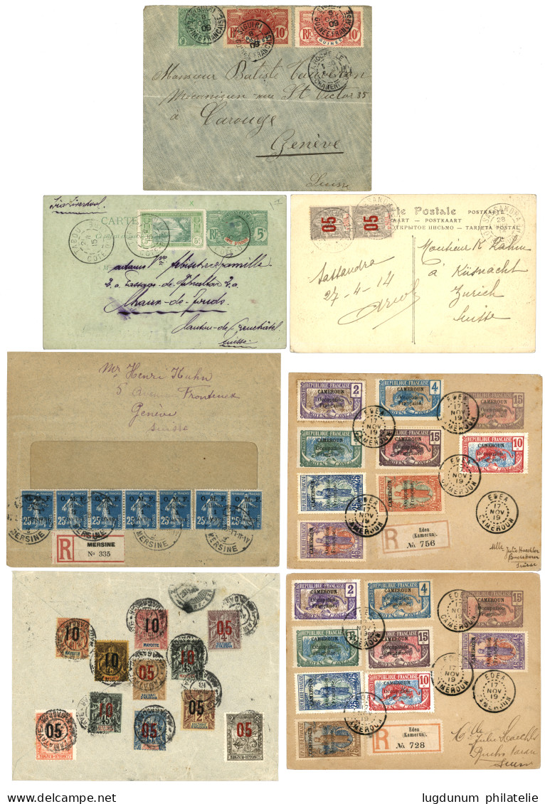 FRENCH COLONIES - 1909/38 Lot Of 11 Covers. Vvf. - Andere & Zonder Classificatie