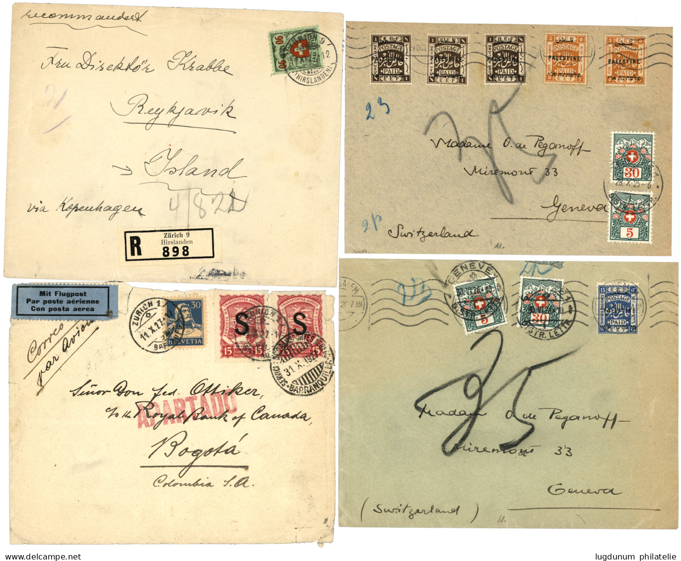 WORLDWIDE POSTAL HISTORY : Lot Of 57 Covers. See Website. Vf. - Colecciones (sin álbumes)