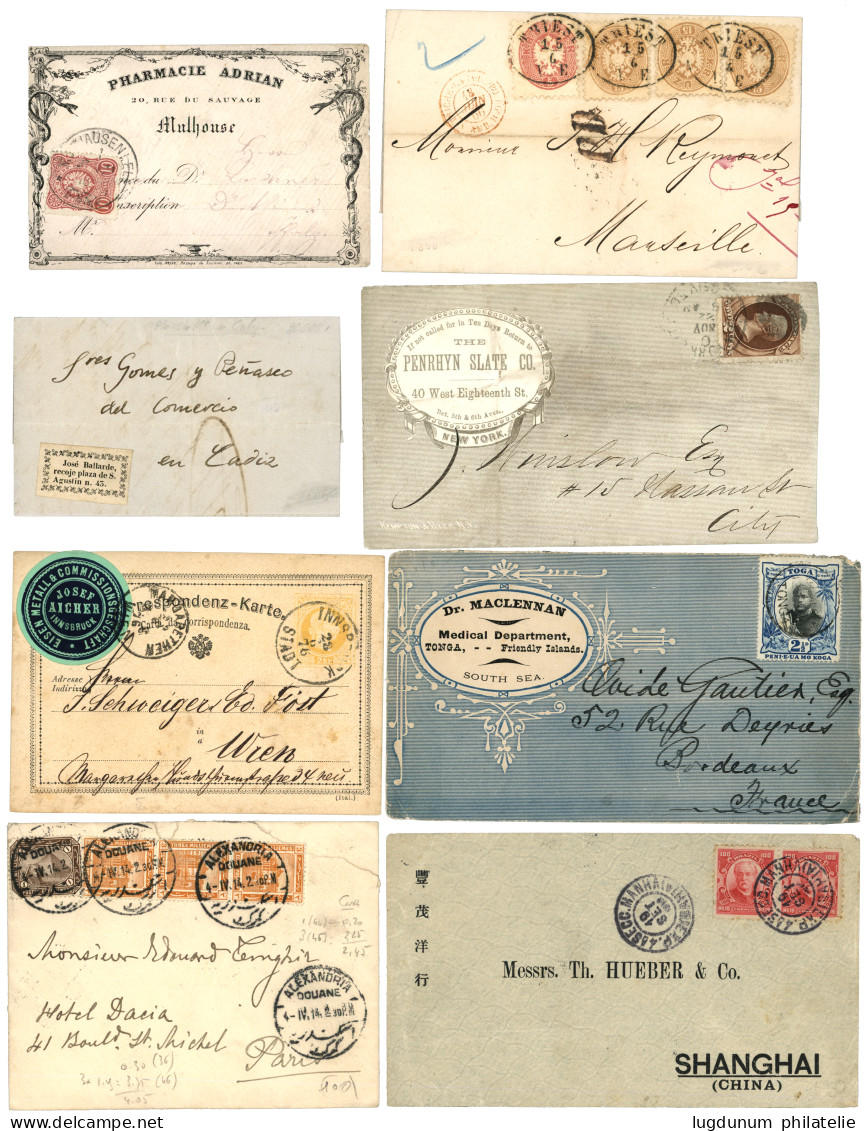 WORLDWIDE - Lot Of 13 Covers (AUSTRIA, SPAIN, ETHIOPIA CHARGE, SUDAN, TONGA, PERSI ...Vf. - Collections (sans Albums)