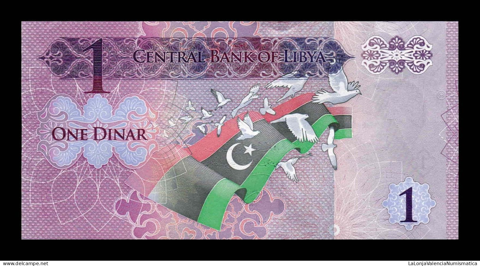 Libia Libya 1 Dinar ND (2013) Pick 76 Sc Unc - Libya