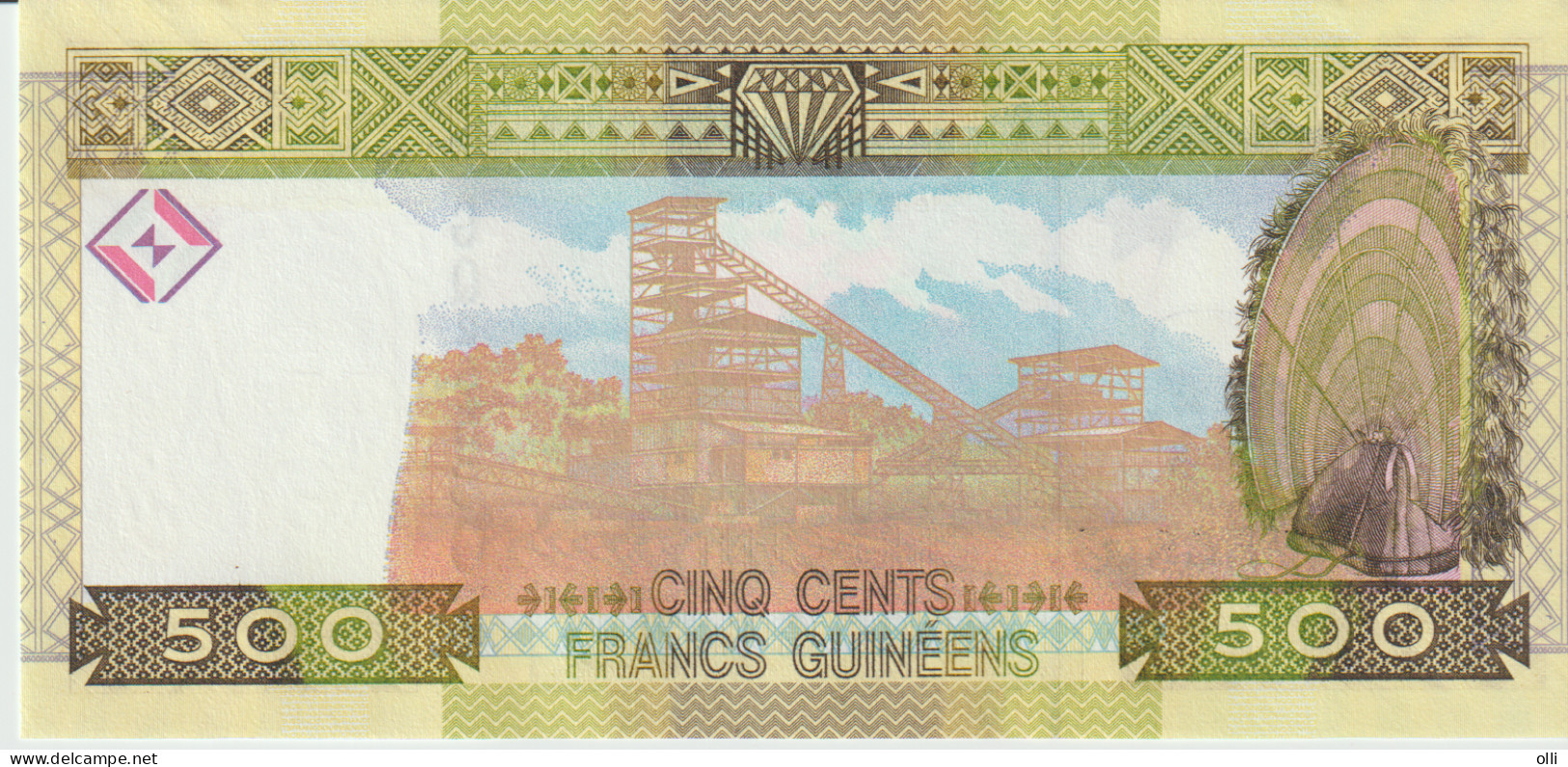 10 St. GUINEA : 500 Francs 2006 UNC - Guinée