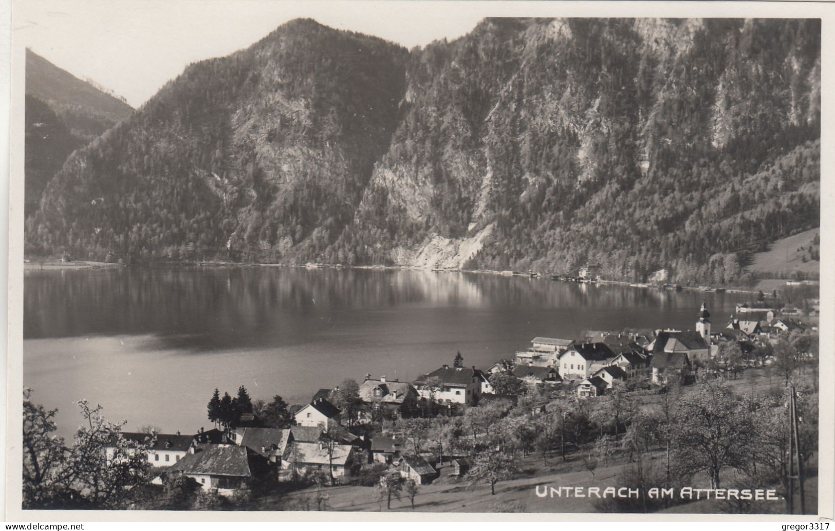 D6531) UNTERACH Am ATTERSEE - Super FOTO AK - Häuser Am Wasser - Attersee-Orte