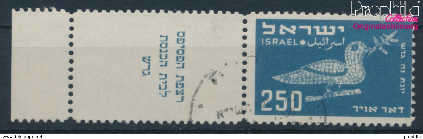Israel 38 Mit Tab Gestempelt 1950 Vogeldarstellungen (10252007 - Oblitérés (avec Tabs)