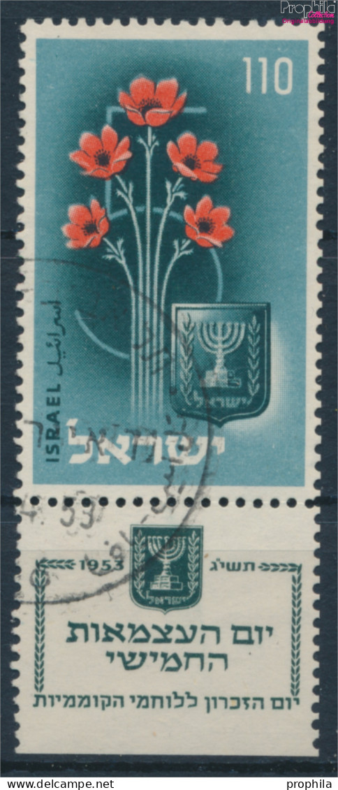 Israel 87 Mit Tab (kompl.Ausg.) Gestempelt 1953 Unabhängigkeit (10251977 - Used Stamps (with Tabs)