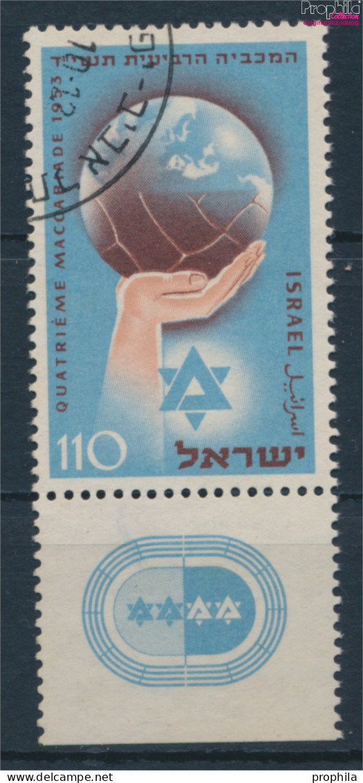 Israel 92 Mit Tab (kompl.Ausg.) Gestempelt 1953 Sportfest In Israel (10251974 - Gebraucht (mit Tabs)