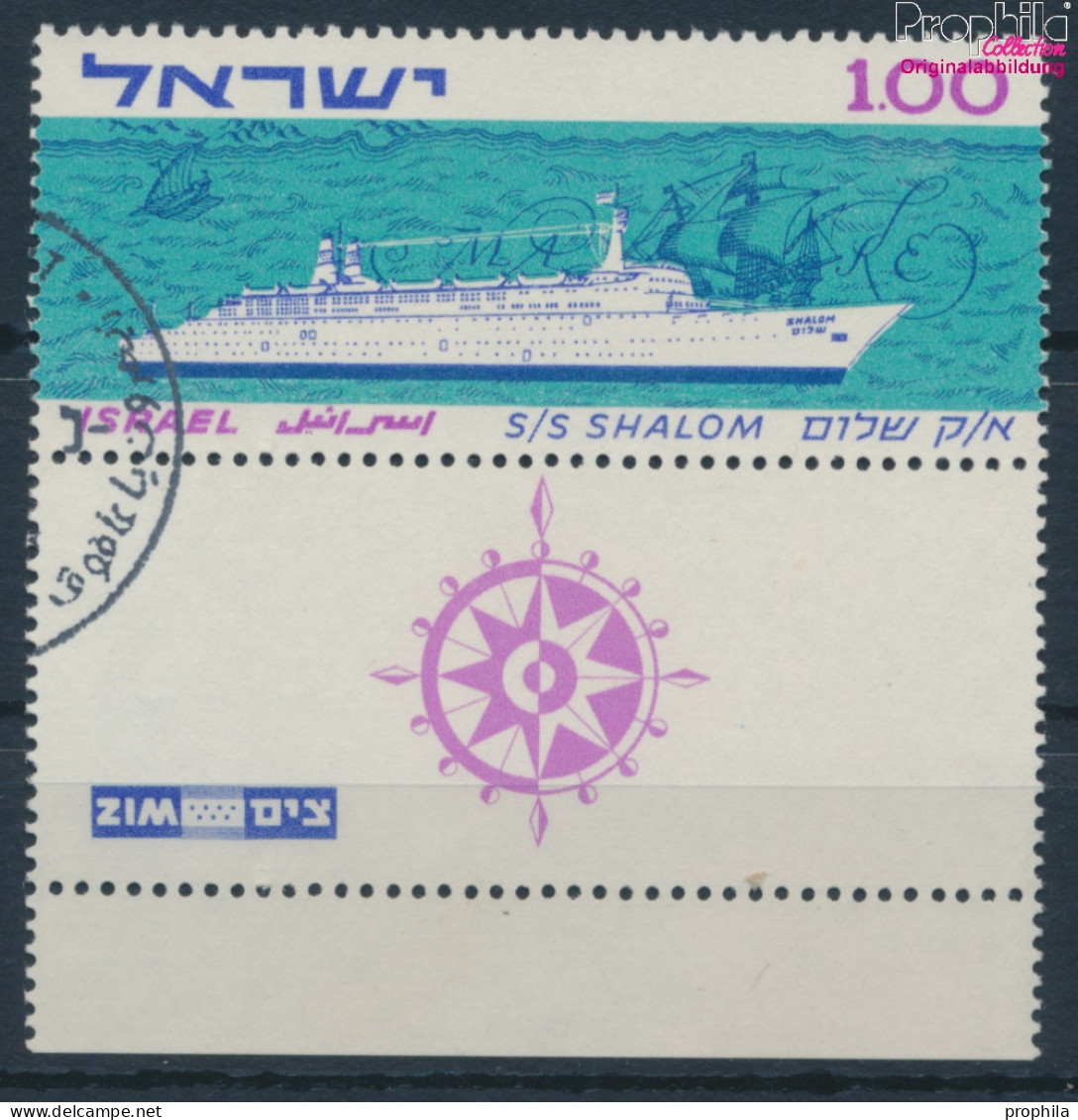 Israel 295 Mit Tab (kompl.Ausg.) Gestempelt 1963 Passagierschiff (10251878 - Oblitérés (avec Tabs)