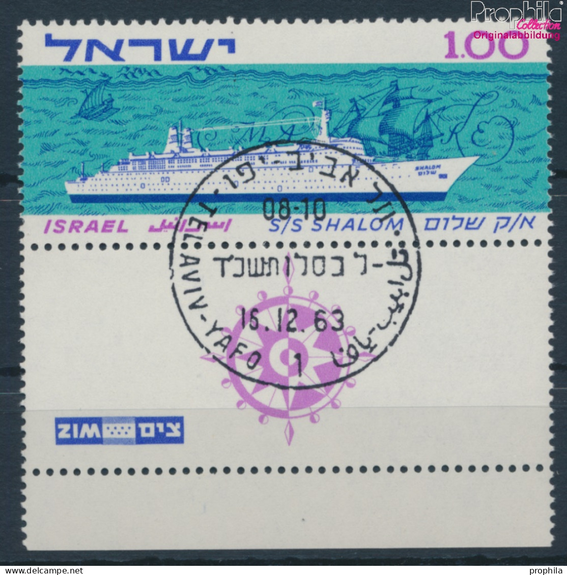 Israel 295 Mit Tab (kompl.Ausg.) Gestempelt 1963 Passagierschiff (10251879 - Gebruikt (met Tabs)