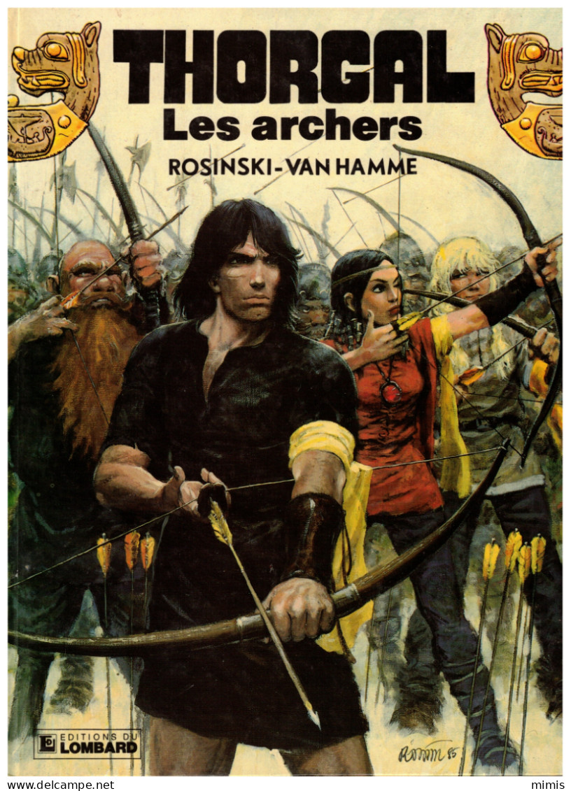 THORGAL  "Les Archers"  N° 9  E.O. 09/1985  + Affiche - Thorgal