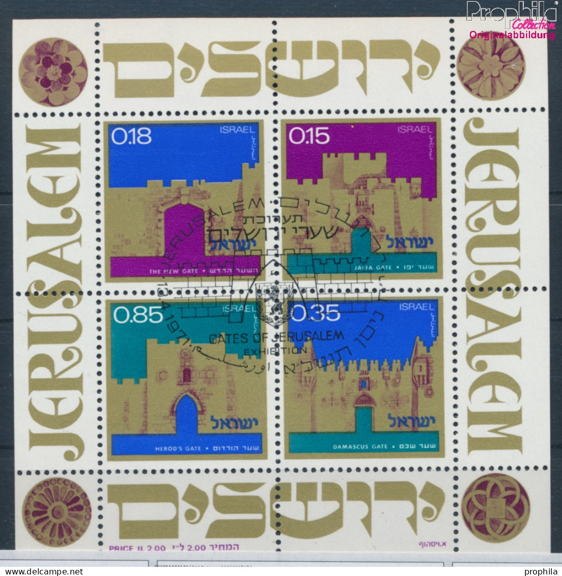 Israel Block8 (kompl.Ausg.) Gestempelt 1971 Stadttore Von Jerusalem (10252278 - Gebraucht (ohne Tabs)