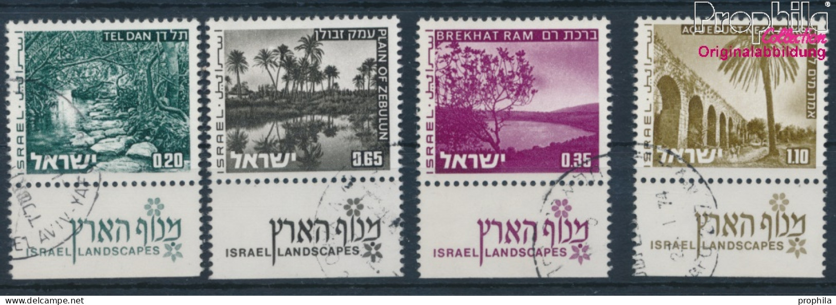 Israel 598x-601x Mit Tab (kompl.Ausg.) Gestempelt 1973 Landschaften (10252218 - Gebruikt (met Tabs)