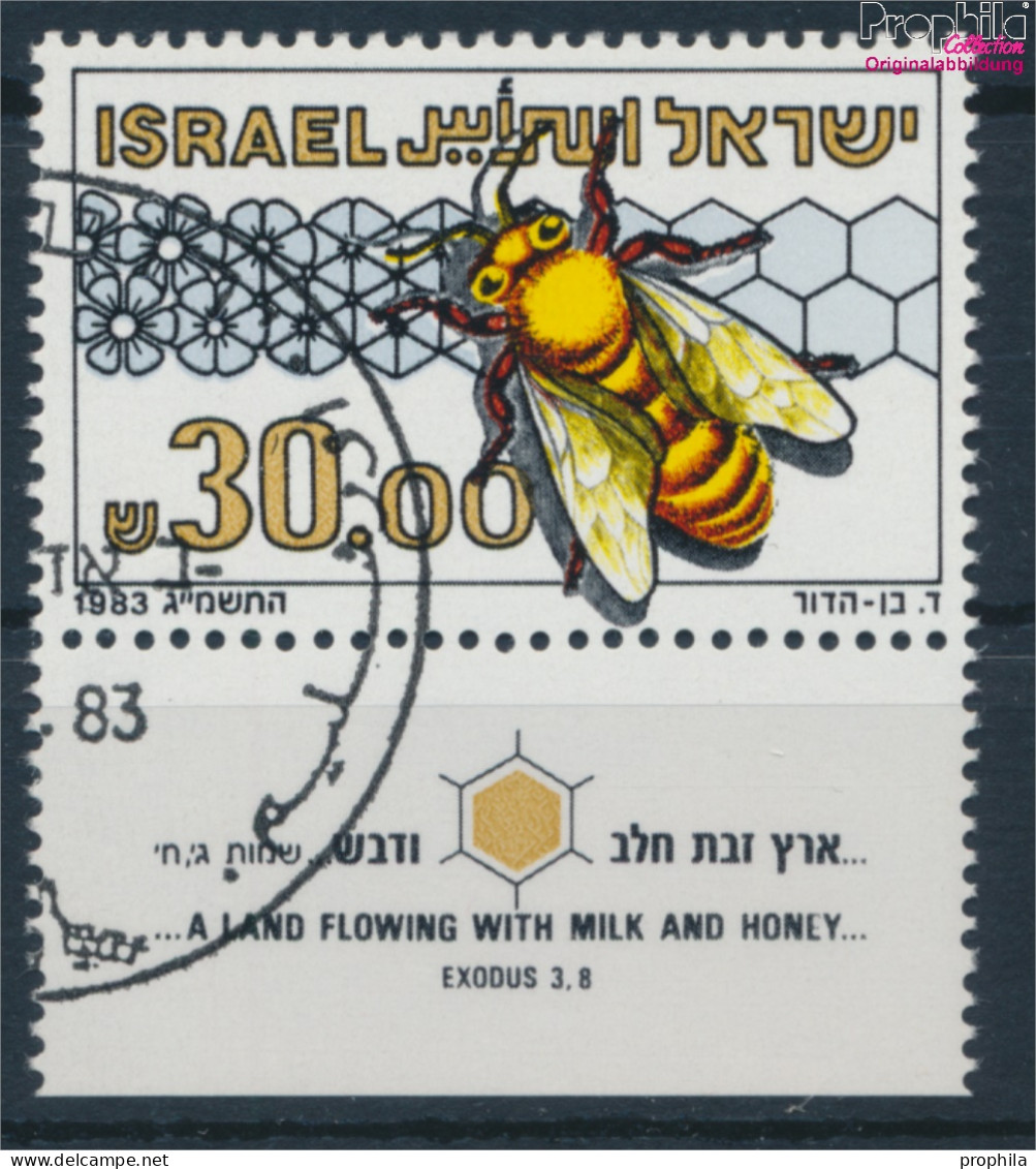 Israel 920 Mit Tab (kompl.Ausg.) Gestempelt 1983 Bienenzucht (10252104 - Usados (con Tab)