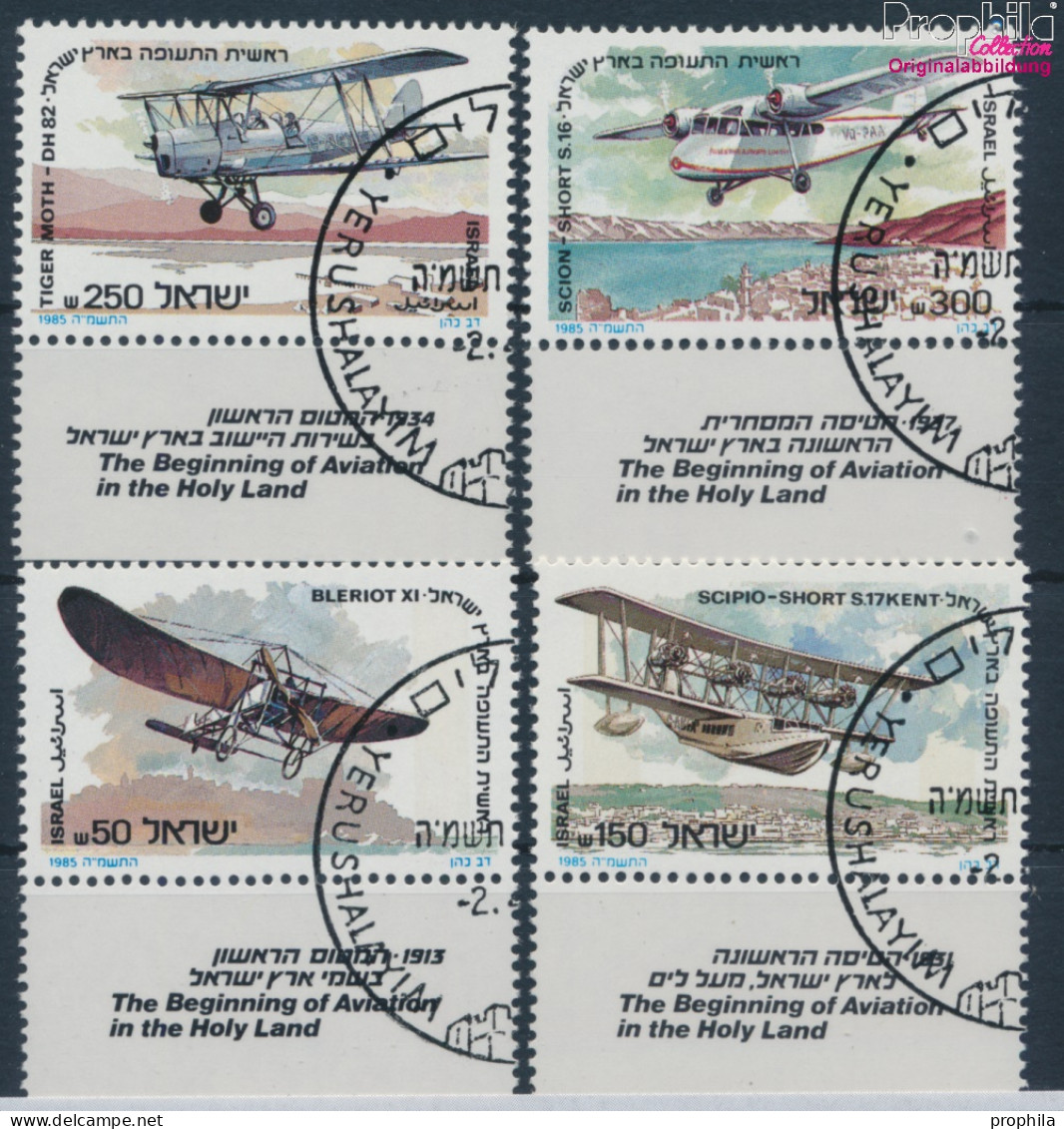 Israel 990-993 Mit Tab (kompl.Ausg.) Gestempelt 1985 Flugzeuge (10252079 - Used Stamps (with Tabs)