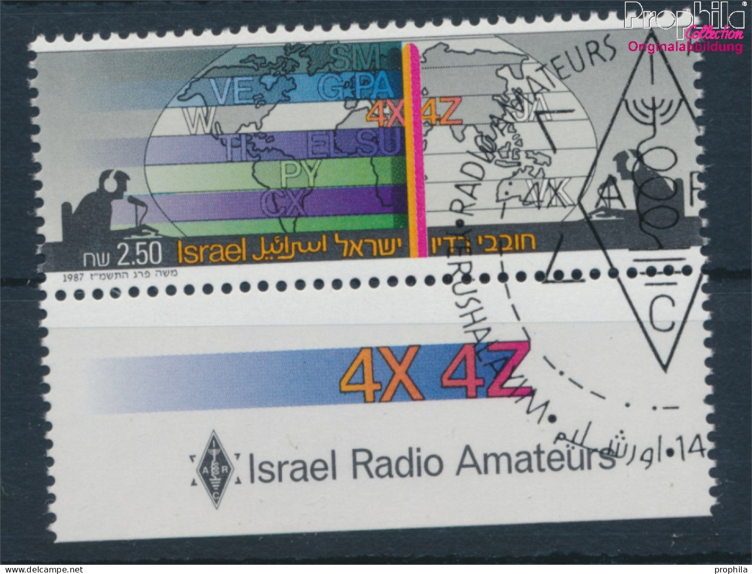 Israel 1063 Mit Tab (kompl.Ausg.) Gestempelt 1987 Radioamateure (10252052 - Usados (con Tab)