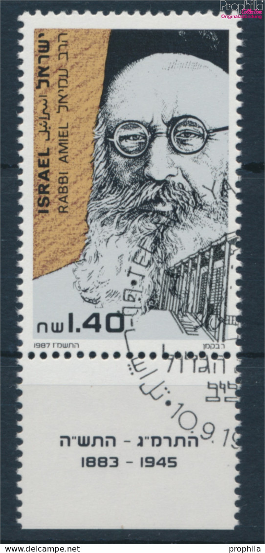 Israel 1069 Mit Tab (kompl.Ausg.) Gestempelt 1987 Rabbi Moshe Avigdor Amiel (10252049 - Used Stamps (with Tabs)