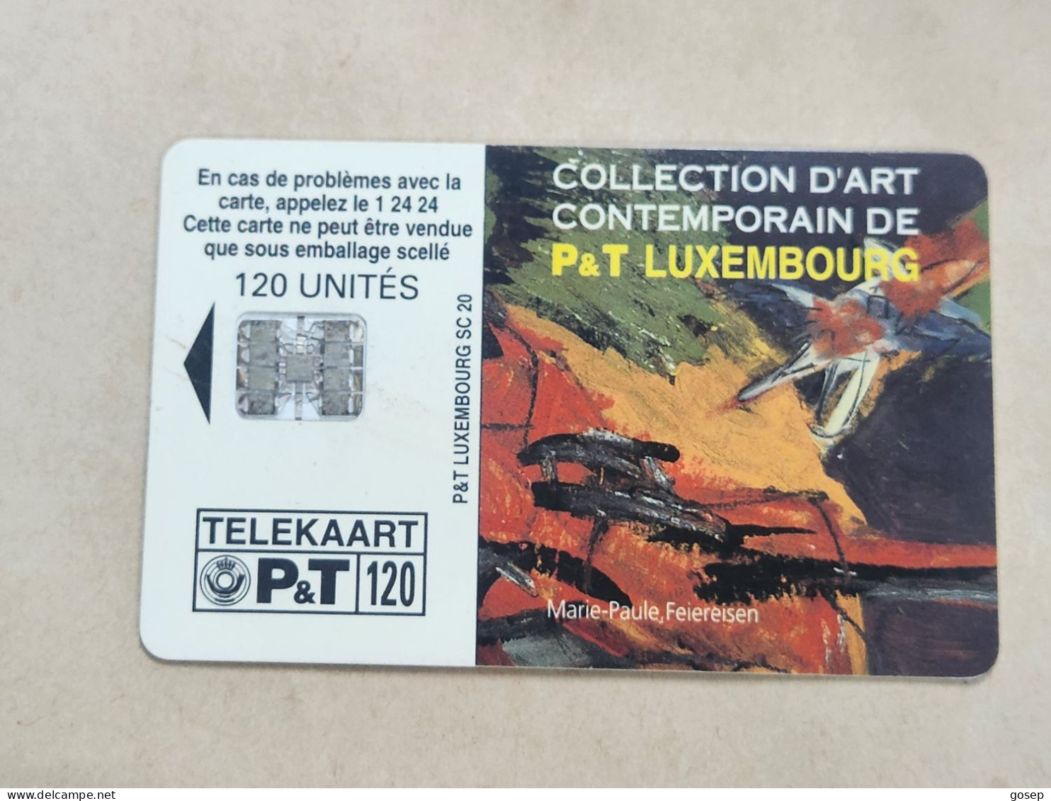 LUXEMBOURG-(SC20)-Art-Contemporain-Marie-Paule Feiereisen-(8)-()-(120units)-(01.01.99)(tirage-?)-used Card - Luxembourg