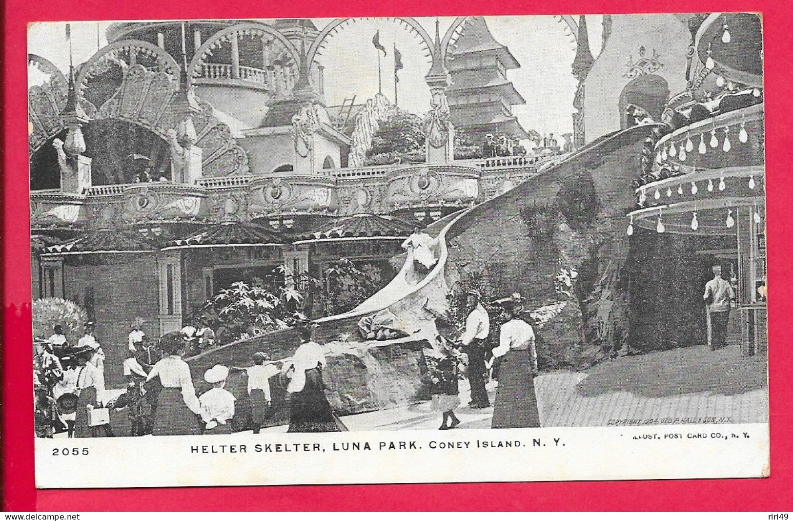 Cpa Etat-Unis, N.Y, New York, Helter Skelter, Luna Park, Conay Island, Belle Carte Voir Scanne, Dos Vierge - Long Island