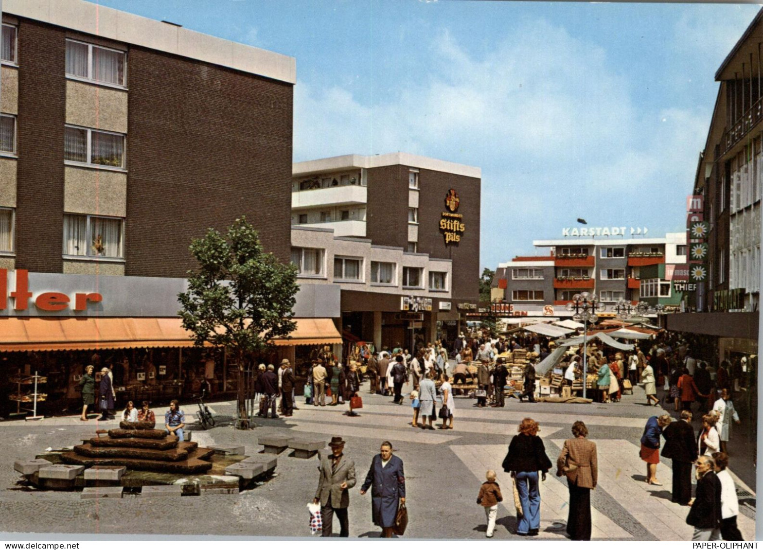 4618 KAMEN, Wochenmarkt In Der Fussgängerzone Am Brunnen - Kamen