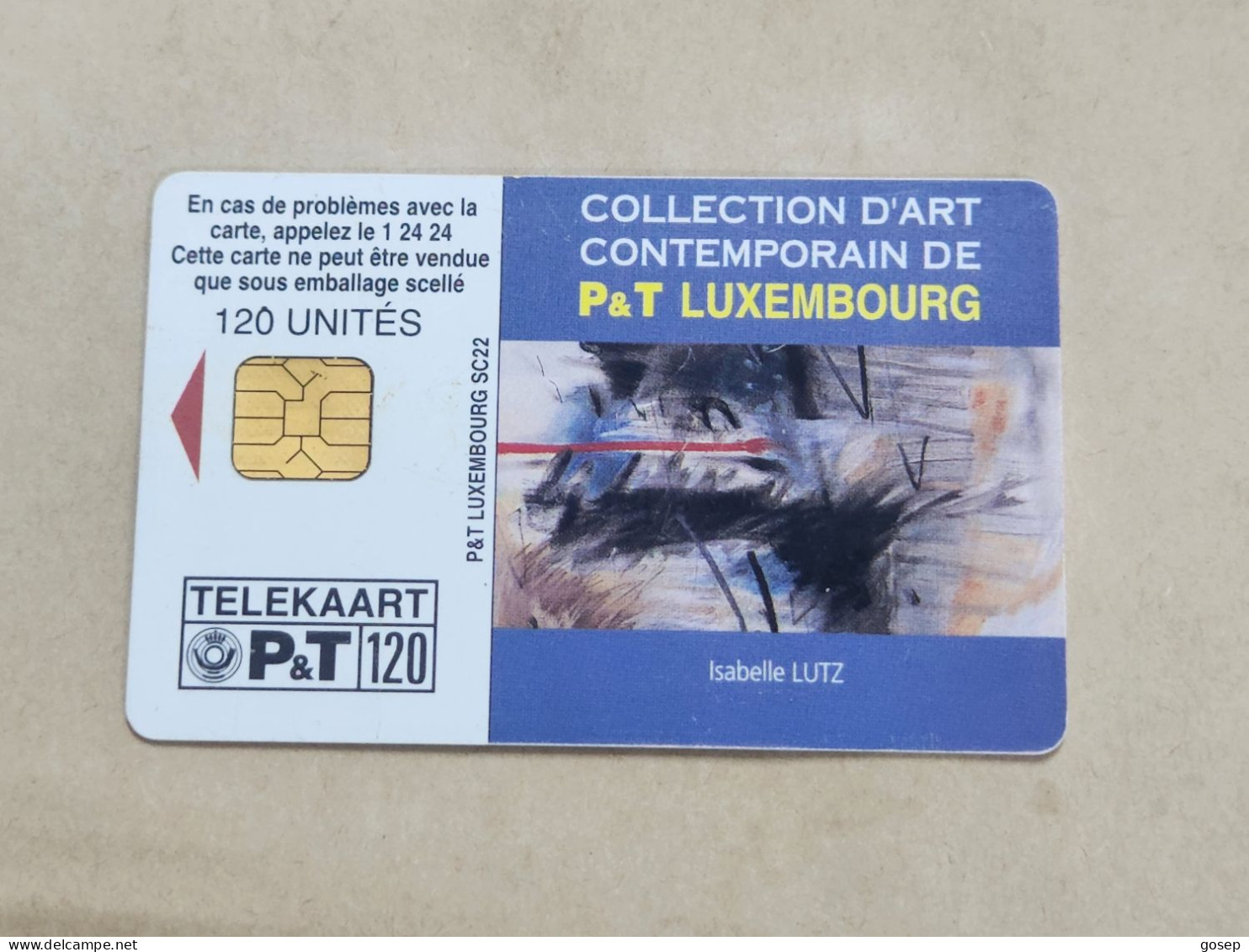 LUXEMBOURG-(SC22)-Art Contemporain-Isabelle Lutz-(12)-()-(120units)-(01.01.2000)(tirage-?)-used Card - Luxemburgo