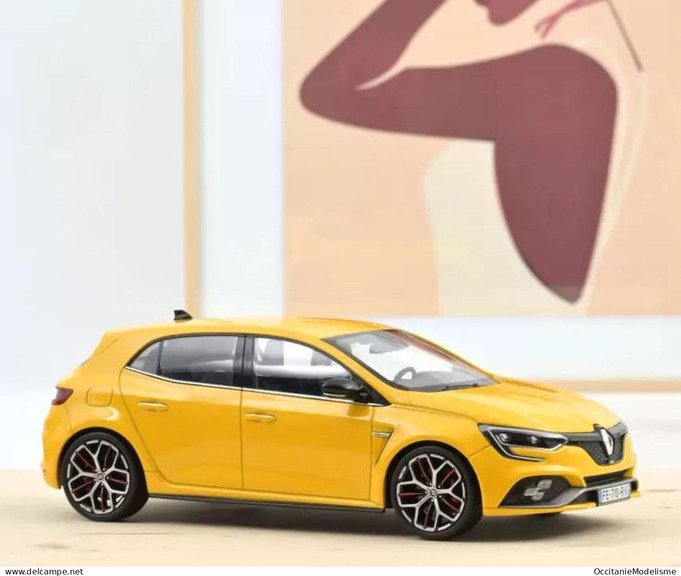 Norev - RENAULT MEGANE R.S. RS Trophy 2019 Jaune Réf. 185393 Neuf NBO 1/18 - Norev