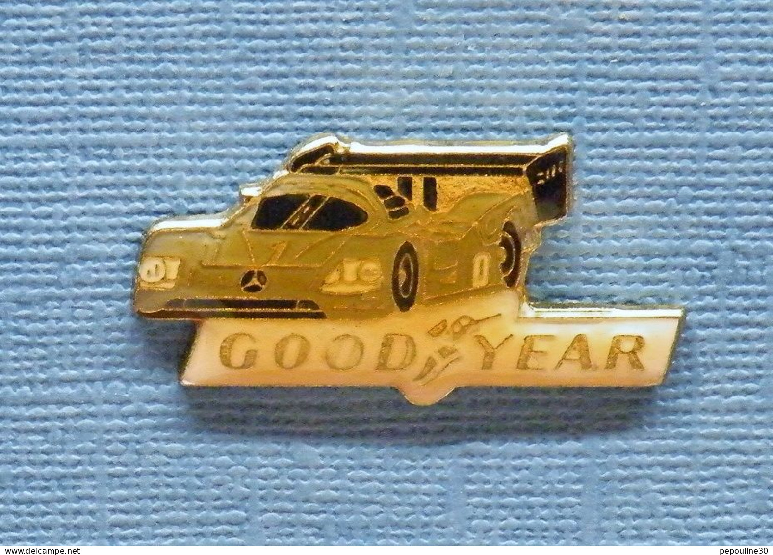 1 PIN'S //  ** SAUBER MERCEDES C11 / ENDURANCE 24H DU MANS /1990 / GOOD YEAR ** - Mercedes