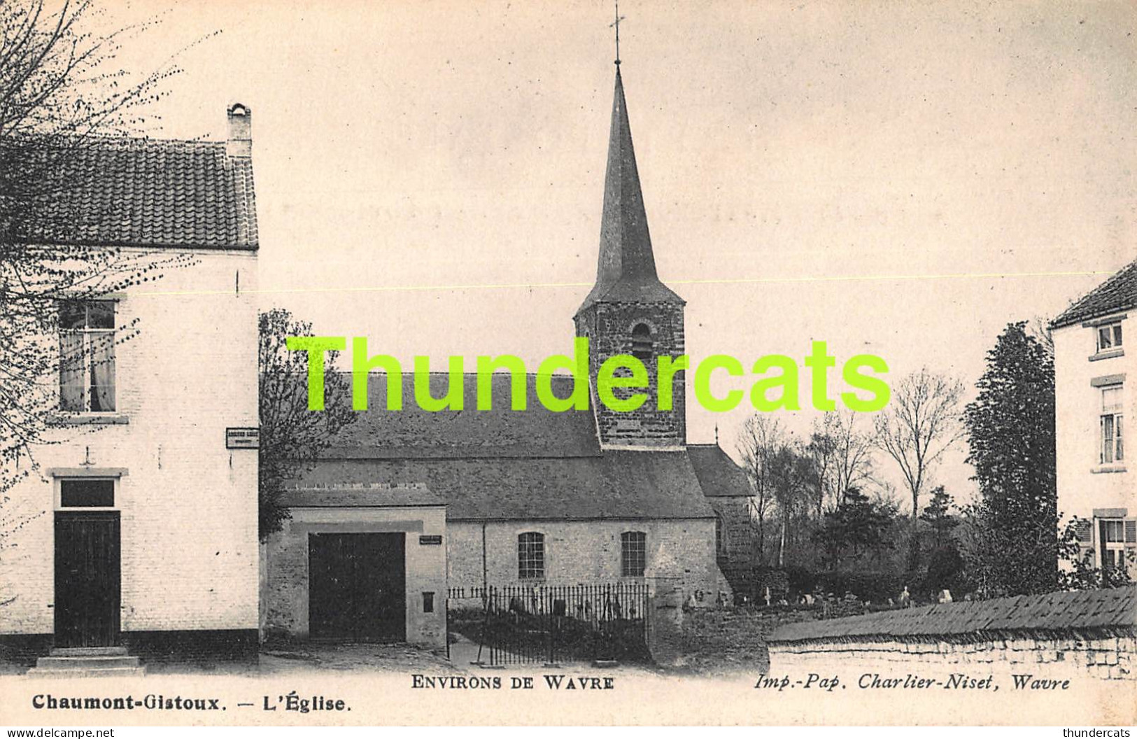 CPA CHAUMONT GISTOUX L'EGLISE ENVIRONS DE WAVRE  - Chaumont-Gistoux