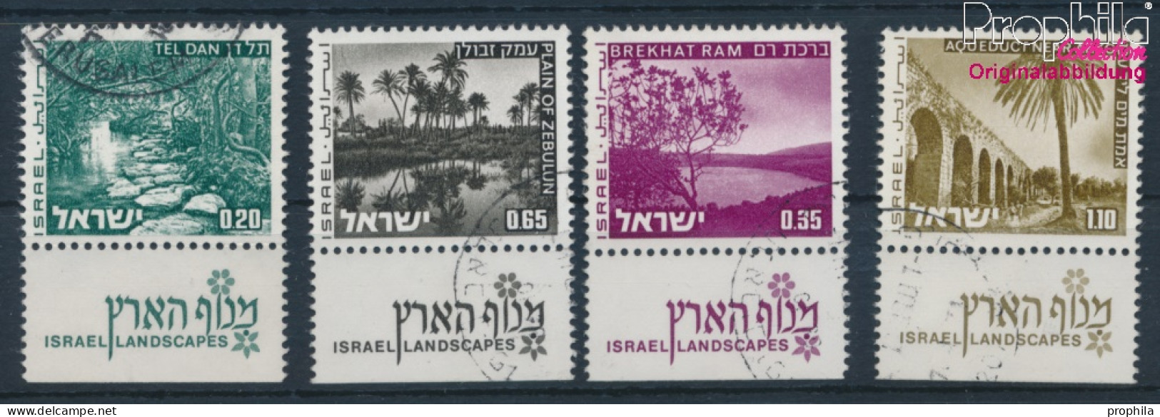 Israel 598x-601x Mit Tab (kompl.Ausg.) Gestempelt 1973 Landschaften (10252217 - Gebruikt (met Tabs)